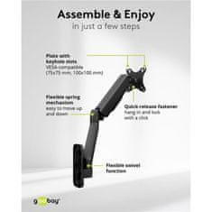 Goobay monitor 17"- 32" 9kg stenski nosilec