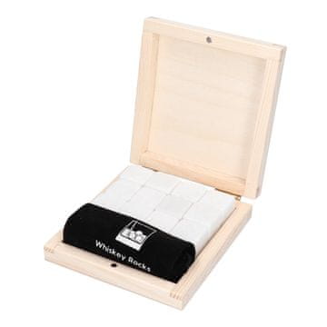 shumee Set kamnov v leseni škatli - marmor