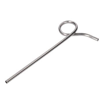 shumee Slamica iz nerjavečega jekla z zanko za večkratno uporabo, srebrna