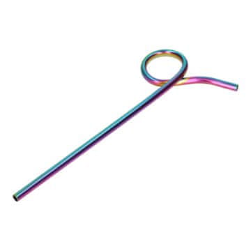 shumee Mavrična slamica iz nerjavečega jekla za večkratno uporabo