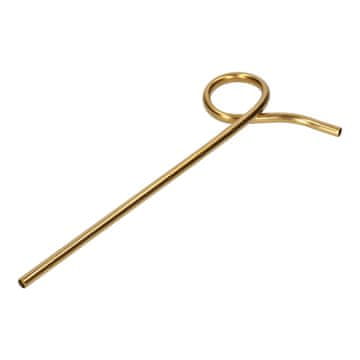 shumee Slamica iz nerjavečega jekla z zanko za večkratno uporabo, zlata