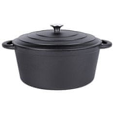 shumee Litoželezni lonec s pokrovom, kotel, pekač, okrogel pekač, 28 cm, 5,9 L