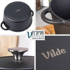 shumee Litoželezni lonec s pokrovom, kotel, pekač, okrogel pekač, 28 cm, 5,9 L