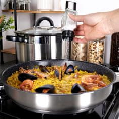 Artemis Set posode za sol in poper Spice Shaker, stojalo za sol in poper
