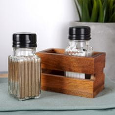 Artemis Set posode za sol in poper Spice Shaker, stojalo za sol in poper