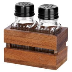 Artemis Set posode za sol in poper Spice Shaker, stojalo za sol in poper