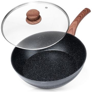Artemis Granitna globoka ponev s pokrovom 28 cm
