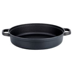Artemis Globoka litoželezna ponev za plin, indukcijo, žar, kamin, pečico, 30 cm