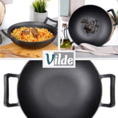 Artemis Litoželezna globoka ponev Wok za cvrtje in dušenje azijskih jedi 32 cm