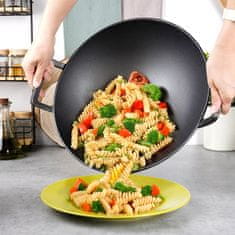 Artemis Litoželezna globoka ponev Wok za cvrtje in dušenje azijskih jedi 32 cm