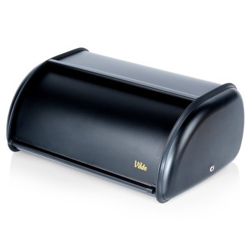 shumee Majhna črna posoda za kruh Kovinska kuhinjska posoda za kruh, žemljice