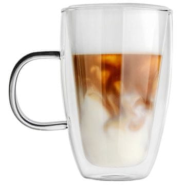 Artemis Termo kozarec z dvojno steno za kavo, latte, čaj in pijače 430 ml