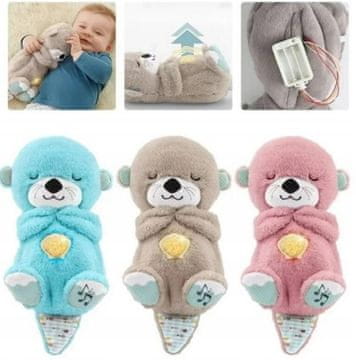 shumee Dihajča vidra LJUBKLJIVA BRENČEČA MASKOTA SOOO PLIŠASTI MEDVEDEK 32cm