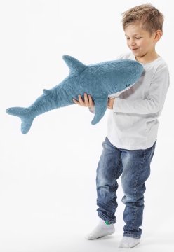 shumee Mali morski pes plišasta igrača 55 cm Ikea Blahaj maskota 205.406.63