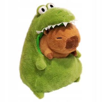shumee CAPYBARA plišasta maskota DINOZAVER 40 CM KROKODIL