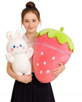 shumee SANJSKA MASKOTA! Strawberry Bunny 2-v-1 - igrača in blazina! 60 cm