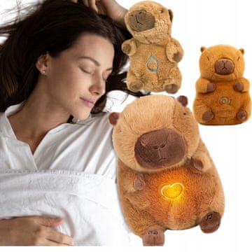 shumee Plišasta igrača Brnečeči medved Capybara za otroke s premičnim trebuhom