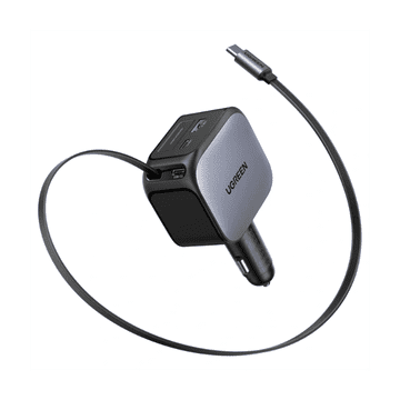 Ugreen 145W avtopolnilec z vgrajenim USB-C kablom