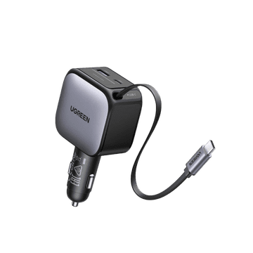 Ugreen 60W avtopolnilec z vgrajenim USB-C kablom