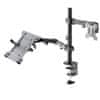 Goobay Basic Arm Flex 13-32" 8kg univerzalni namizni nosilec za prenosnik in monitor