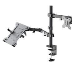 Goobay Basic Arm Flex 13-32" 8kg univerzalni namizni nosilec za prenosnik in monitor