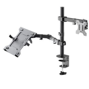Goobay Basic Arm Flex 13-32" 8kg univerzalni namizni nosilec za prenosnik in monitor