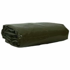 Vidaxl Tarpaulin 650g / m² Oljčno zelena 4 x 6 m Platno s PVC premazom