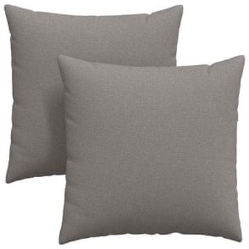 Vidaxl Blazine za kavč 2 pcs Taupe 80 x 80 cm blago
