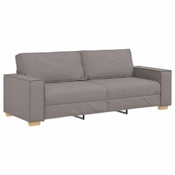 Vidaxl 3-sedežna sedežna Taupe 220 cm blago