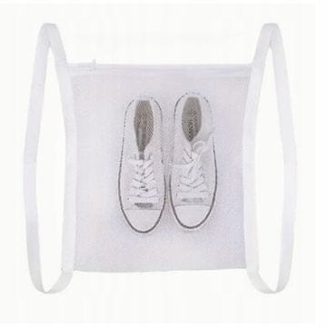 shumee Mrežasta torba za pralni stroj z zadrgo za čevlje, oblačila in stojalo za sušenje