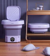 shumee Prenosni mini zložljivi potovalni pralni stroj Automatic Tourist 2KG 11L