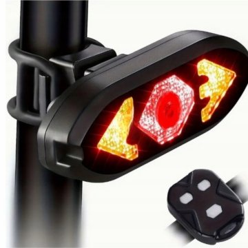 shumee Indikatorji smeri za kolo, zadnja luč za kolo, daljinski upravljalnik USB