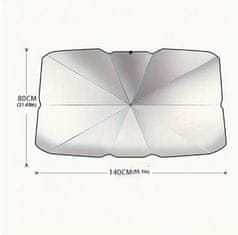 shumee Prenosni zložljivi senčnik za vetrobransko steklo avtomobila