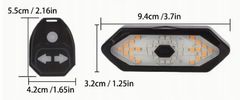 shumee Indikatorji smeri za kolo, zadnja luč za kolo, daljinski upravljalnik USB