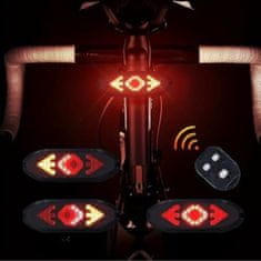 shumee Indikatorji smeri za kolo, zadnja luč za kolo, daljinski upravljalnik USB