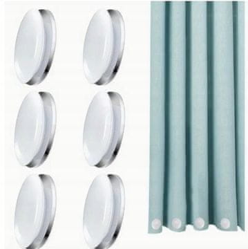 shumee Komplet 6 magnetnih sponk za okna, uteži za prt in visečih okraskov