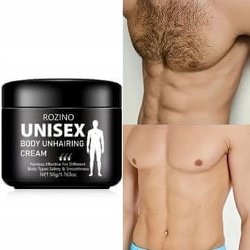 shumee Unisex krema za odstranjevanje dlak 50 g Enostavno neboleče odstranjevanje dlak