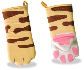 shumee OVEN GLItter PAW MAČJA PAW TERMAL ZA PEKO OVEN-RESISTANT 1 kos.