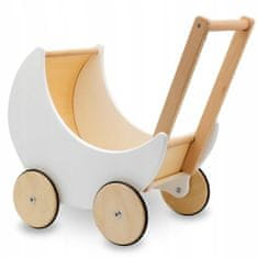 shumee Lesen voziček Walker Pusher For Dolls Montesori Deep White