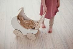 shumee Lesen voziček Walker Pusher For Dolls Montesori Deep White