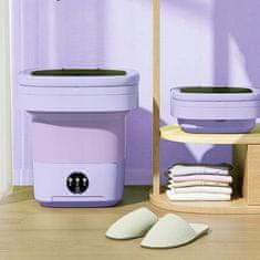 shumee Prenosni mini zložljivi potovalni pralni stroj Automatic Tourist 2KG 11L