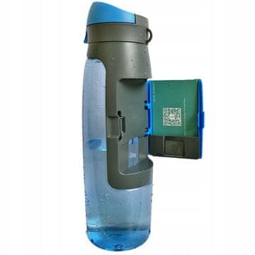 shumee Steklenica za vodo s predelkom za denar, dokumente, ključe, tek, šport, 750 ml