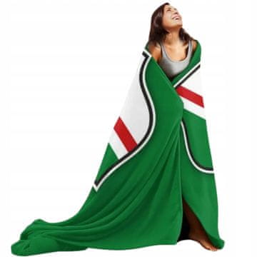 shumee Legia Warsaw Odeja 150 cm x 200 cm Football Mehka Odeja Large Legiunia