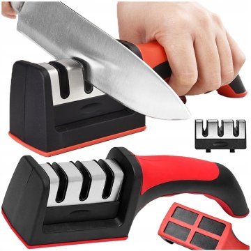 shumee BRUSILEC ZA BRUSENJE KUHINJSKIH NOŽEV, ŠKARJ, ŠTIRNIKOV, TRIFAZNEGA BRUSNEGA KAMNA 3-v-1