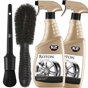 shumee 2x K2 ROTON + KRTAČA + KRTAČA ZA ODZRAČEVANJE ZA PRANJE ALUMINIJASTIH IN JEKLENIH PLATIŠČ