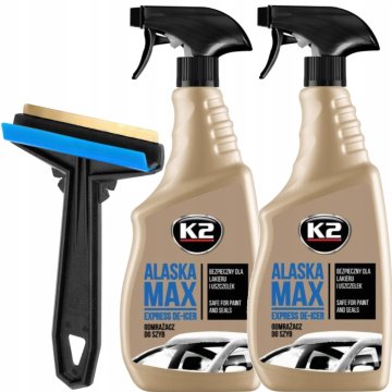 shumee 2x K2 ALASKA TEKOČINA ZA ODMRZOVANJE 700 ml + STRGALO ZA STEKLA