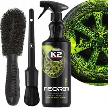 shumee K2 NEORIM PRO 1L ALKALNA TEKOČINA + KRTAČA + KRTAČA ZA PRANJE IN ČIŠČENJE PLATIŠČ