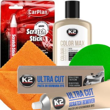 shumee KOMPLET BARVIL V PASTI IN VOSKOVIH BARVIL ZA BELO ODSTRANJEVANJE PRASK NA AVTOMOBILU