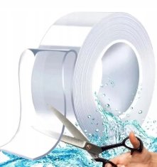 shumee VEČKRAT UPORABLJIV DVOSTRANSKI NANO TRAK, ZELO MOČAN, SAMOLEPILAN, 5 m