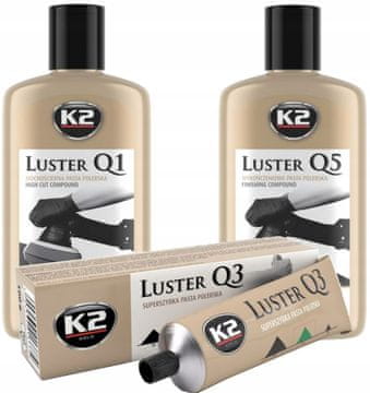 shumee K2 LUSTER Q1 Q3 Q5 KOMPLET POLIRNE PASTE V 3 KORAKIH